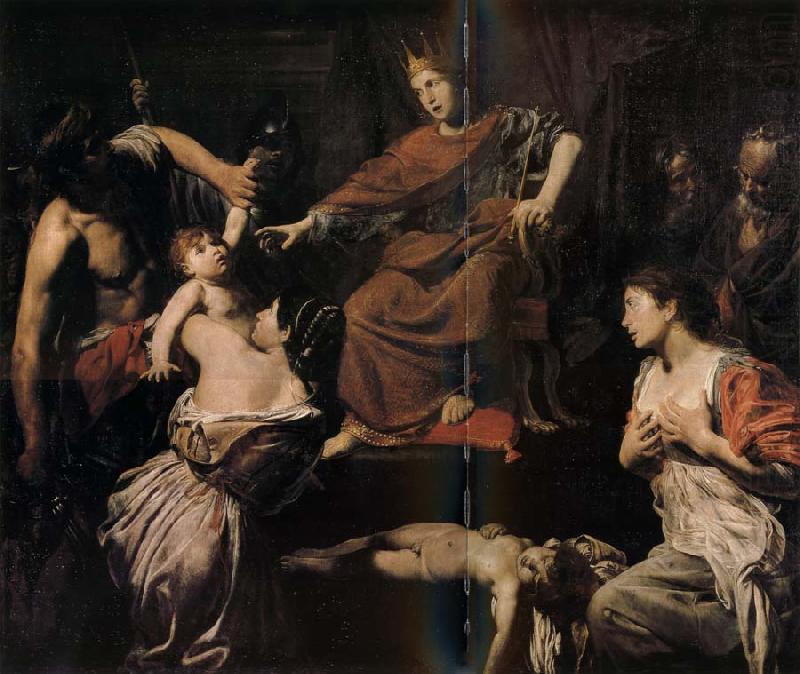 Le jugement de Salomon, VALENTIN DE BOULOGNE